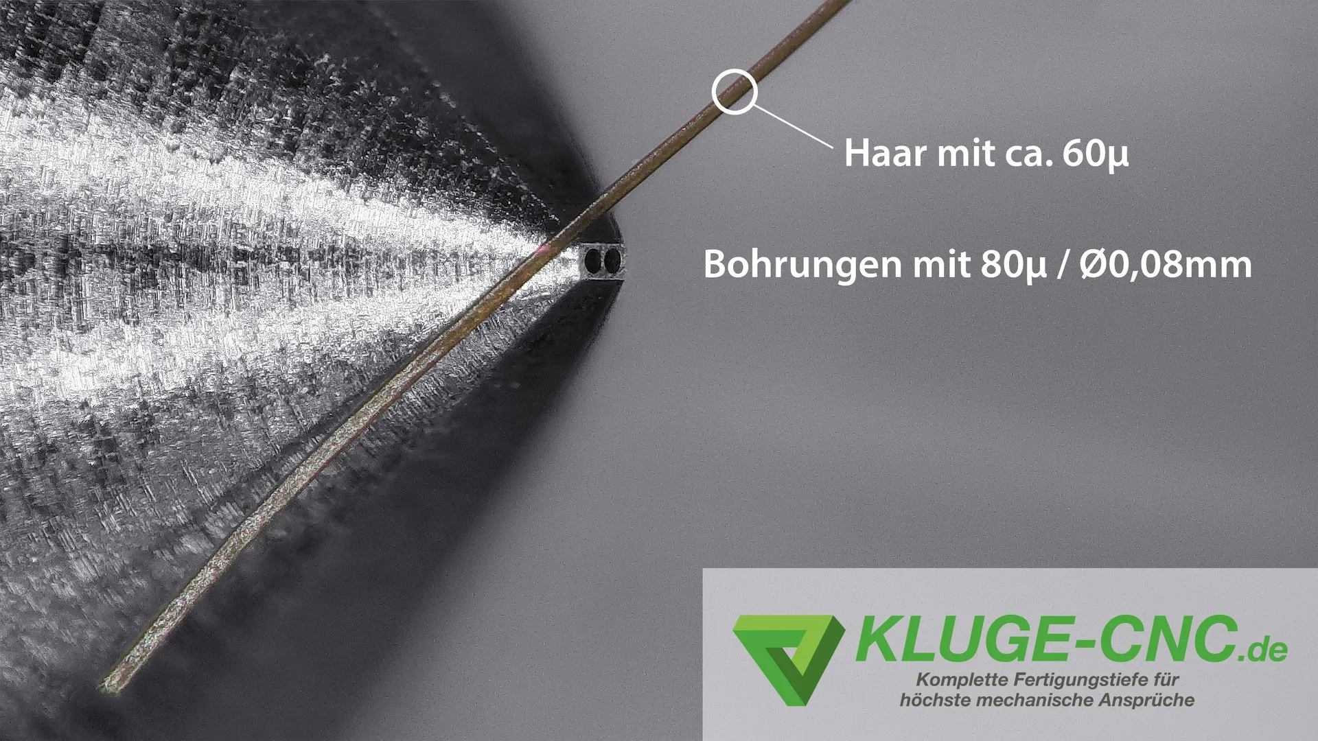 Bohrungen 0,08mm